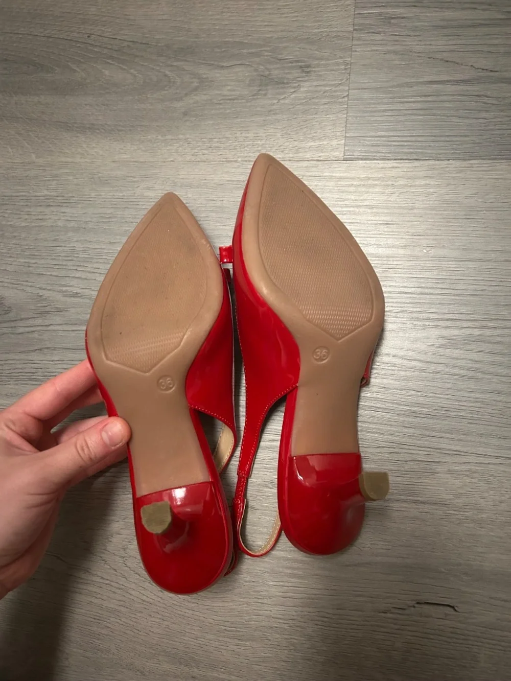 Catwalk Red Patent Slingback Bow Heels